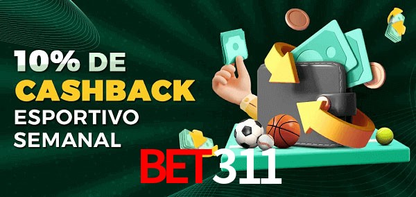 10% de bônus de cashback na bet311